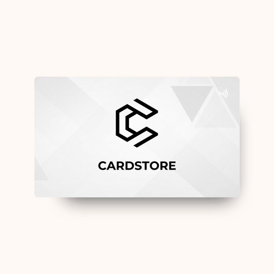 CARDSTORE | WHITE SMART PVC NFC Digital Business Cards |NFC Card (CP1003)