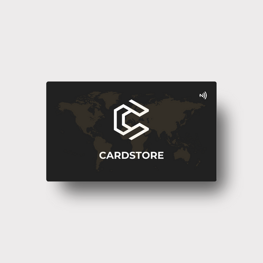 CARDSTORE | BLACK SMART PVC NFC Digital Business Cards |NFC Card (CP1013)