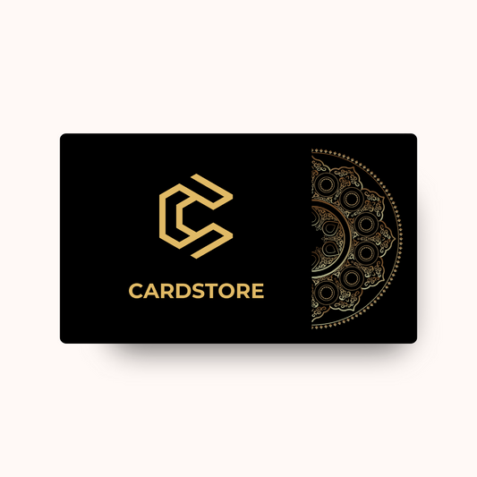 CARDSTORE | BLACK SMART PVC NFC Digital Business Cards |NFC Card (CP1012)