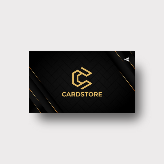 CARDSTORE | BLACK SMART PVC NFC Digital Business Cards |NFC Card (CP1002)