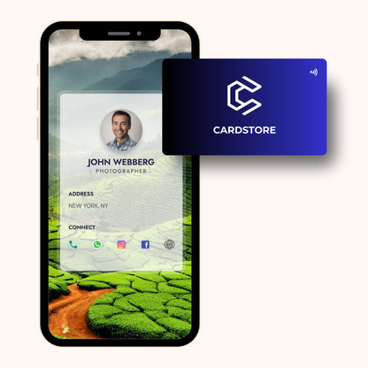 CARDSTORE | SMART PVC NFC Digital Business Cards |NFC Card (CG1008)