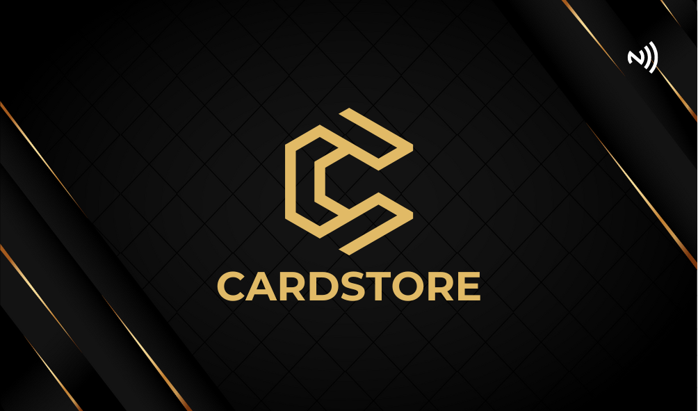 CARDSTORE | BLACK SMART PVC NFC Digital Business Cards |NFC Card (CP1006)